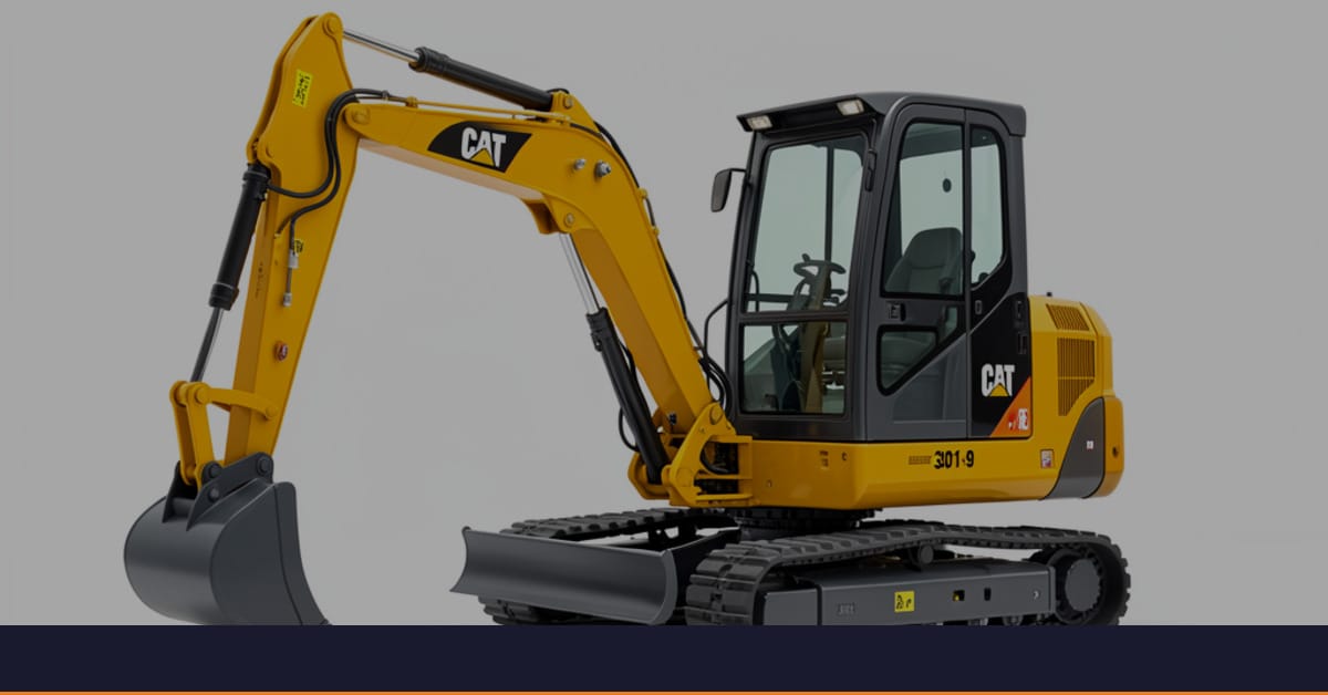 Caterpillar 301.9 Electric — batteri-elektrisk mini gravemaskin