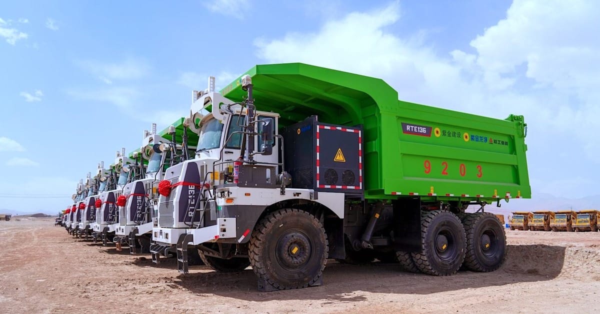 Zijin Mining Deploys 290 Custom Electric Haul Trucks with World's Largest Swappable Battery