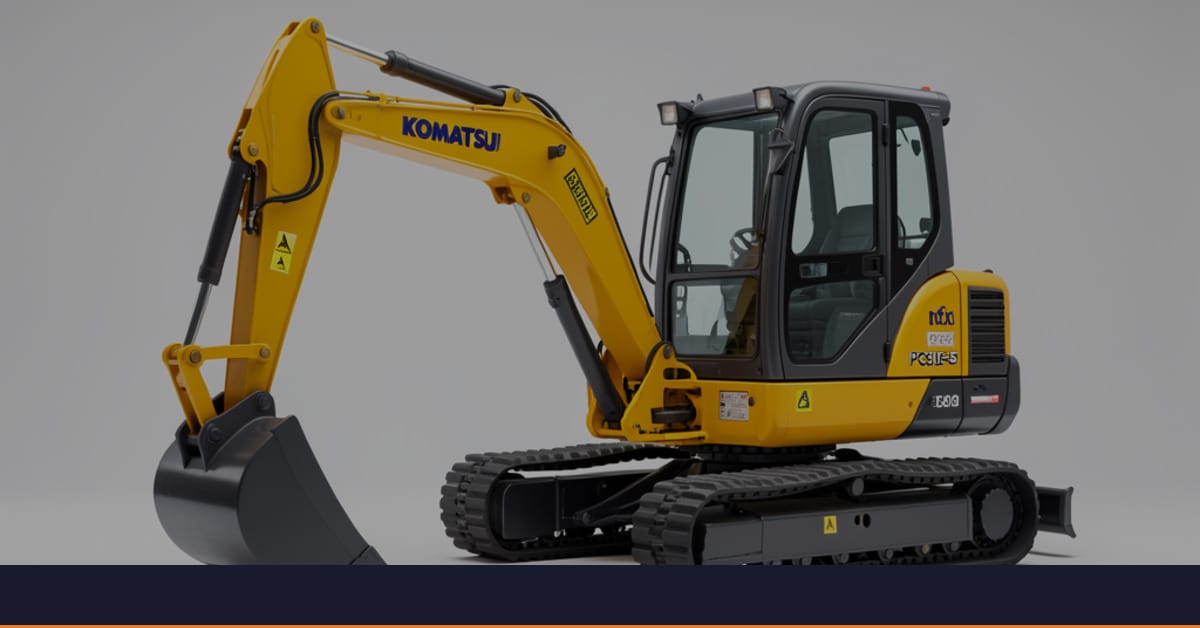 Komatsu PC30E-5 — batteri-elektrisk mini gravemaskin