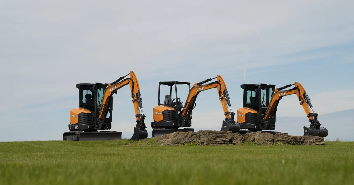CASE Expands D Series Lineup with Three New 3-Ton Mini Excavators