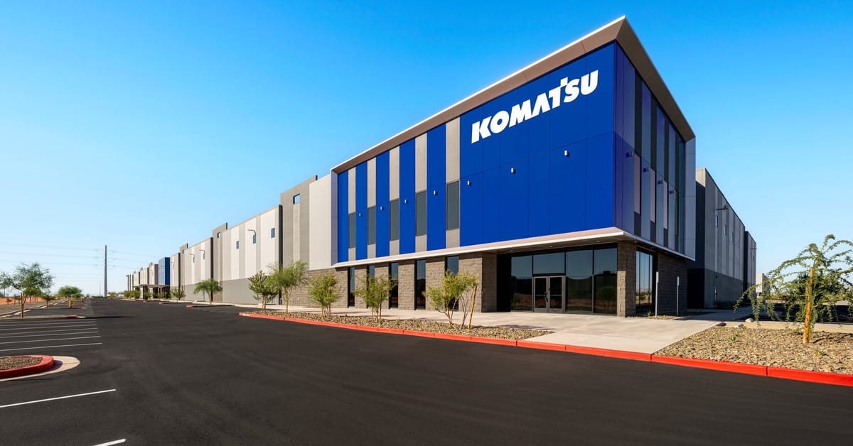 Komatsu Expands Western U.S. Parts Network with 270,000 sq ft Arizona Distribution Hub