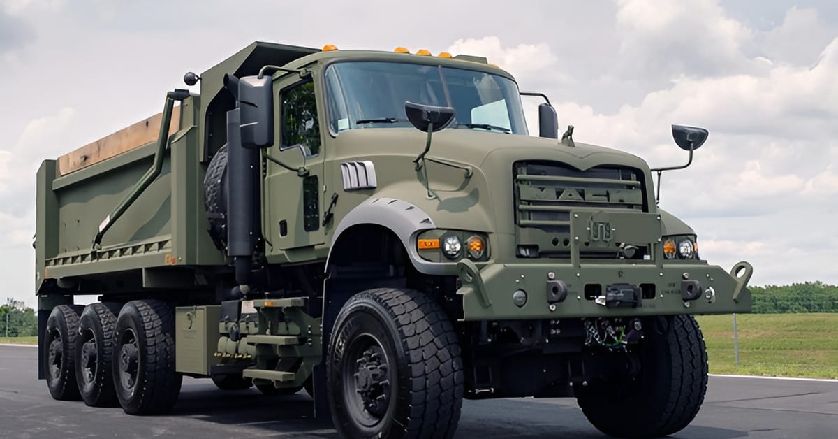 Mack Defense Secures $47M to Continue M917A3 Heavy Dump Truck Production