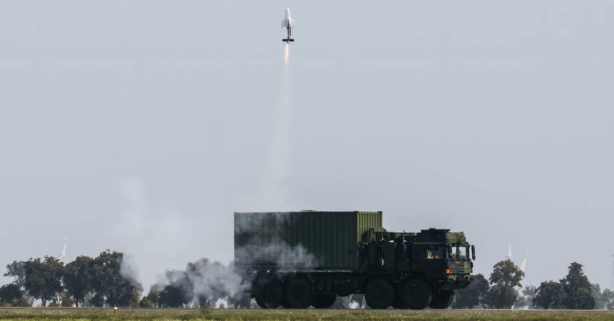 Rheinmetall Launches FV-014 Loitering Munition From Moving HX Truck