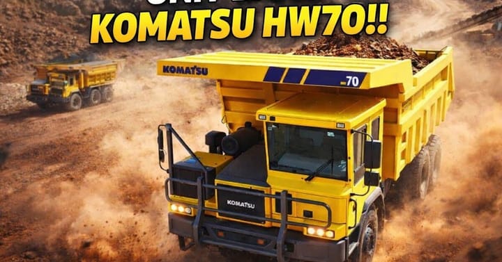 Komatsu Enters Wide Body Mining Truck Market with HW70 — First Units Delivered in Indonesia